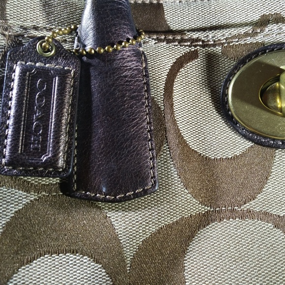 SOLD Coach Signature Bronze Hampton Madeline GUC - Picture 4 of 8